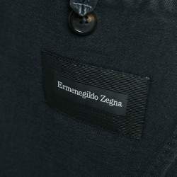 Pre Owned Ermenegildo Zegna Black Denim Single Breasted Blazer XL