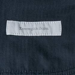 Ermenegildo Zegna Navy Blue Cotton Drill Trousers 4XL