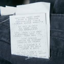 Ermenegildo Zegna Navy Blue Cotton Drill Trousers 4XL