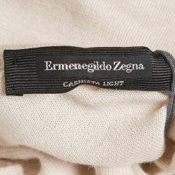 Ermenegildo Zegna Light Beige Cashmere Turtle Neck Sweater XXL