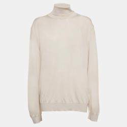 Ermenegildo Zegna Light Beige Cashmere Turtle Neck Sweater XXL
