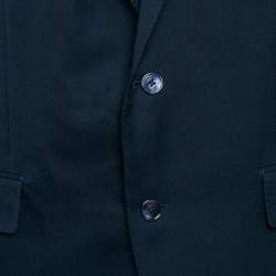 مملوكة مسبقًا Ermenegildo Zegna Easy Light Blue Gabardine Cashmere Blazer XXL