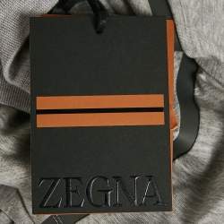 Zegna Techmerino Grey Wool & Lyocell Jersey Crew Neck T-Shirt XXL
