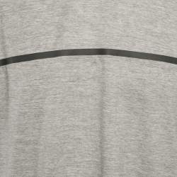 Zegna Techmerino Grey Wool & Lyocell Jersey Crew Neck T-Shirt XXL