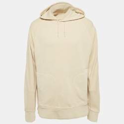 Ermenegildo Zegna Beige Cotton Hooded Sweatshirt L