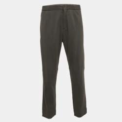 Ermenegildo Zegna Grey Cotton Knit Sweatpants L