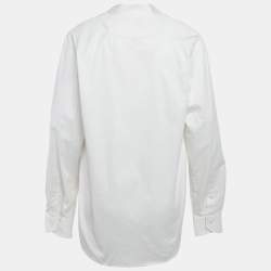 Pre Owned قميص إيرمنيجيلدو زينيا كوتور قطن أبيض مقاس كبير - لارج