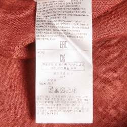 Ermenegildo Zegna Brown Linen Button Front Shirt XL