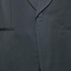 Pre Owned Ermenegildo Zegna Navy Blue Wool Blend Regular Fit Suit XL