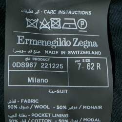 Ermenegildo Zegna Navy Blue Wool Blend Made To Wear Suit 6XL