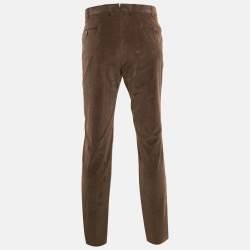 Ermenegildo Zegna Brown Corduroy Trousers XL