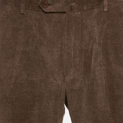 Ermenegildo Zegna Brown Corduroy Trousers XL