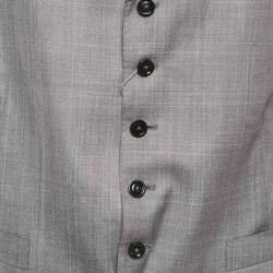 Ermenegildo Zegna Grey Wool Manhattan Formal Vest XXL