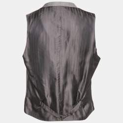 Ermenegildo Zegna Grey Wool Manhattan Formal Vest XXL