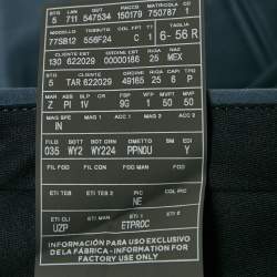 Ermenegildo Zegna Blue Cotton Trousers XXXL