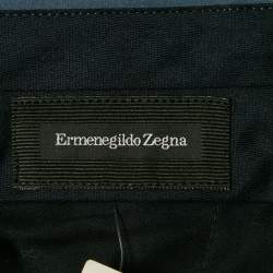 Ermenegildo Zegna Blue Cotton Trousers XXXL