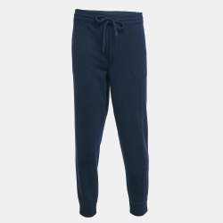 Pre Owned Ermenegildo Zegna Navy Blue Cotton Blend Joggers XXL