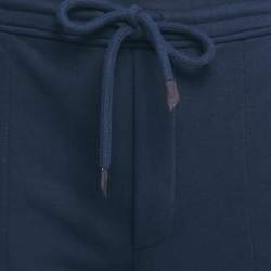 Pre Owned Ermenegildo Zegna Navy Blue Cotton Blend Joggers XXL