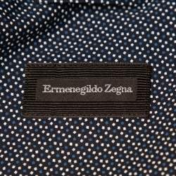 Pre Owned Ermenegildo Zegna Blue Printed Cotton Button Front Shirt 3XL    