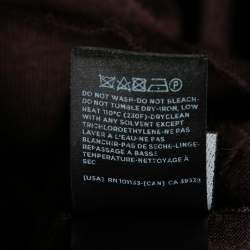 Pre Owned Ermenegildo Zegna Brown Cashmere & Silk Knit V-Neck Sweater 4XL
