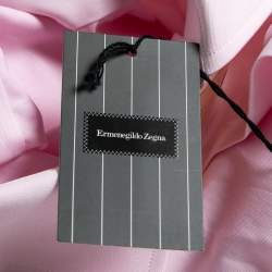 Ermenegildo Zegna Su Misura Pink Cotton Tailored Fit Shirt 4XL 