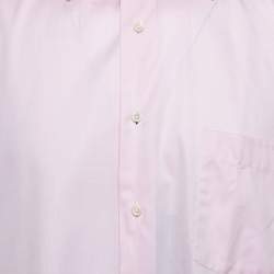 Ermenegildo Zegna Su Misura Pink Cotton Tailored Fit Shirt 4XL 