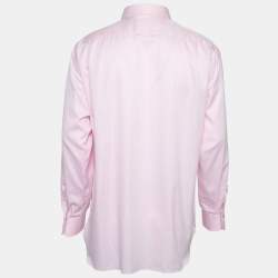 Ermenegildo Zegna Su Misura Pink Cotton Tailored Fit Shirt 4XL 