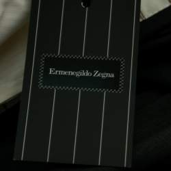 مملوكة مسبقًا Ermenegildo Zegna Su Misura Charcoal Grey Wool Cool Effect Trousers 5XL Waist 42"