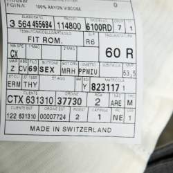 Pre Owned Ermenegildo Zegna Su Misura Grey Wool Trofeo 600 Trousers 5XL Waist 39.5"