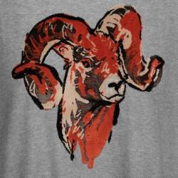 مملوكة مسبقًا Ermenegildo Zegna Grey Cotton Graphic Print T-Shirt 3XL