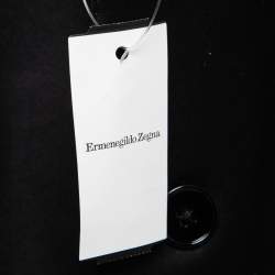 Ermenegildo Zegna Black Wool Crepe Single-Breasted Suit 4XL