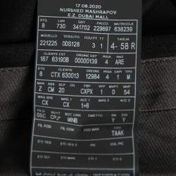 Ermenegildo Zegna Black Wool Crepe Single-Breasted Suit 4XL