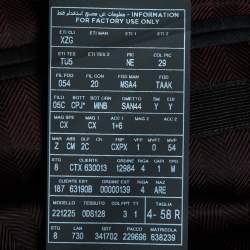 Ermenegildo Zegna Black Wool Crepe Single-Breasted Suit 4XL
