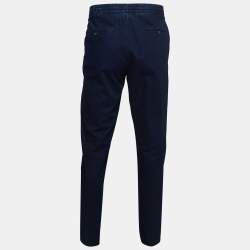 Ermenegildo Zegna Dark Blue Denim Drawstring Pants M
