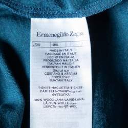 Ermenegildo Zegna 12MILMIL12 Dark Blue Wool Crewneck T-Shirt S