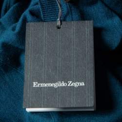 Ermenegildo Zegna 12MILMIL12 Dark Blue Wool Crewneck T-Shirt S