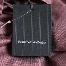 Pre Owned Ermenegildo Zegna Red Cotton Polo T-Shirt 3XL