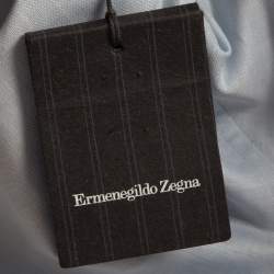 Pre Owned Ermenegildo Zegna Light Blue Linen Blend Full Sleeve Shirt XXL