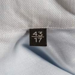 Pre Owned Ermenegildo Zegna Light Blue Linen Blend Full Sleeve Shirt XXL