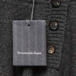 Ermenegildo Zegna Grey Yak Wool Knit Sweater 4XL