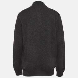 Ermenegildo Zegna Grey Yak Wool Knit Sweater 4XL