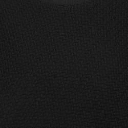 Pre Owned Ermenegildo Zegna Black Tricot Knit Wool Sweater XXXL