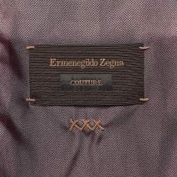 Ermenegildo Zegna Purple Printed Synthetic Cargo Jacket XL