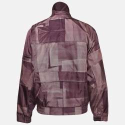 Ermenegildo Zegna Purple Printed Synthetic Cargo Jacket XL