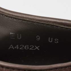 مملوكة مسبقًا Ermenegildo Zegna Brown Suede Lace Up Derby Size 42