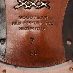 Pre Owned Ermenegildo Zegna Brown Leather Lace Up Derby Size 41