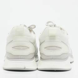 Ermenegildo Zegna White Mesh and Suede Ute Runner Sneakers Size 43.5