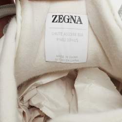 Ermenegildo Zegna White Mesh and Suede Ute Runner Sneakers Size 43.5