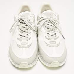 Ermenegildo Zegna White Mesh and Suede Ute Runner Sneakers Size 43.5