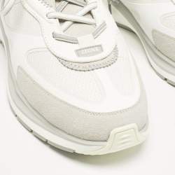 Ermenegildo Zegna White Mesh and Suede Ute Runner Sneakers Size 43.5